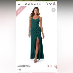 Azazie DEANDRA dress- Peacock